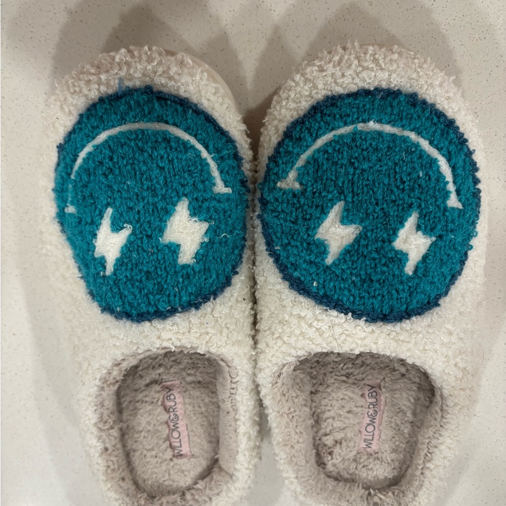 smiley face slippers